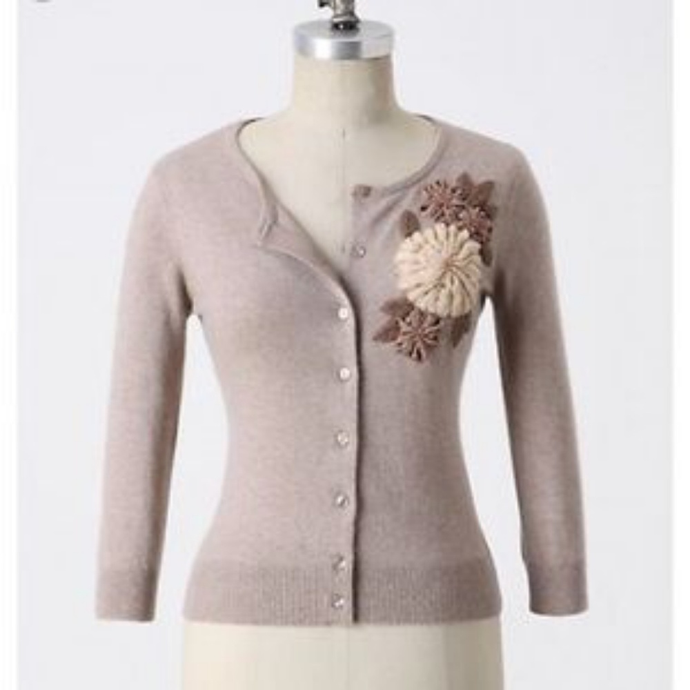 Anthropologie Beaded Eglantine cardigan
